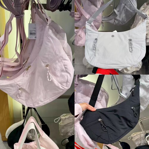 露露乐蒙SlouchySling牛角包白