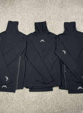 ACW一面冷墙高领机能风双拉链基础街头设计感打底T恤长袖男女潮牌