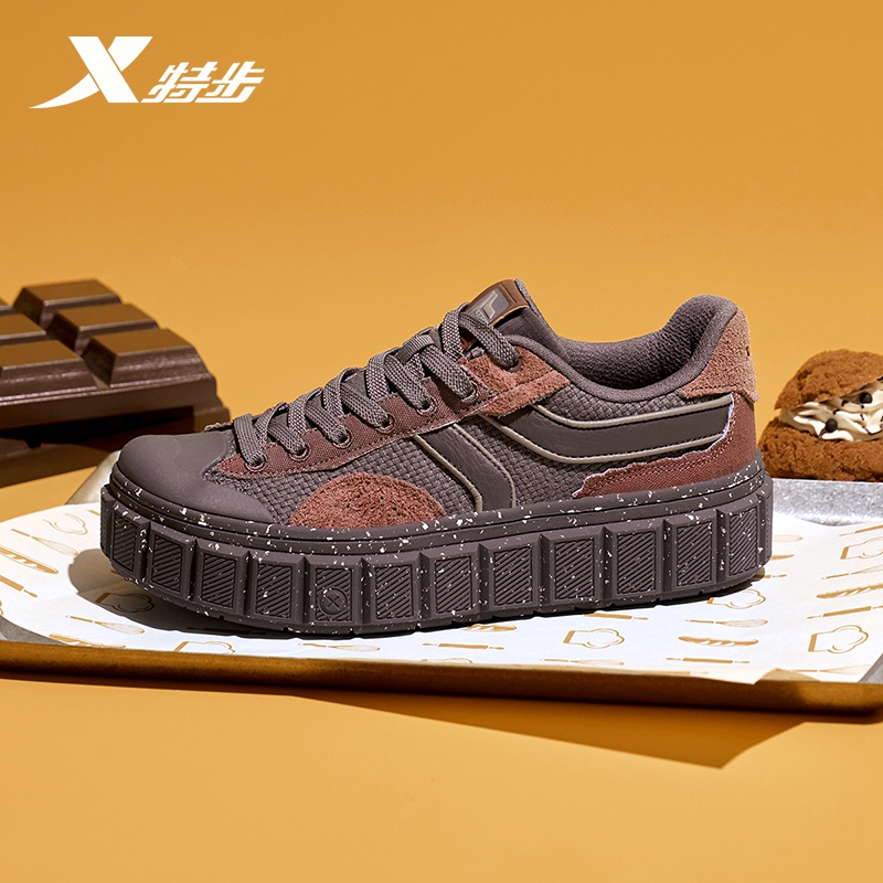 板鞋特步厚底时尚潮鞋女