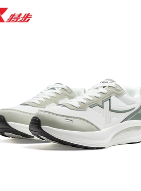 特步X70SE男鞋冬季情侣革网轻便运动鞋厚底休闲鞋复古徒步鞋女鞋