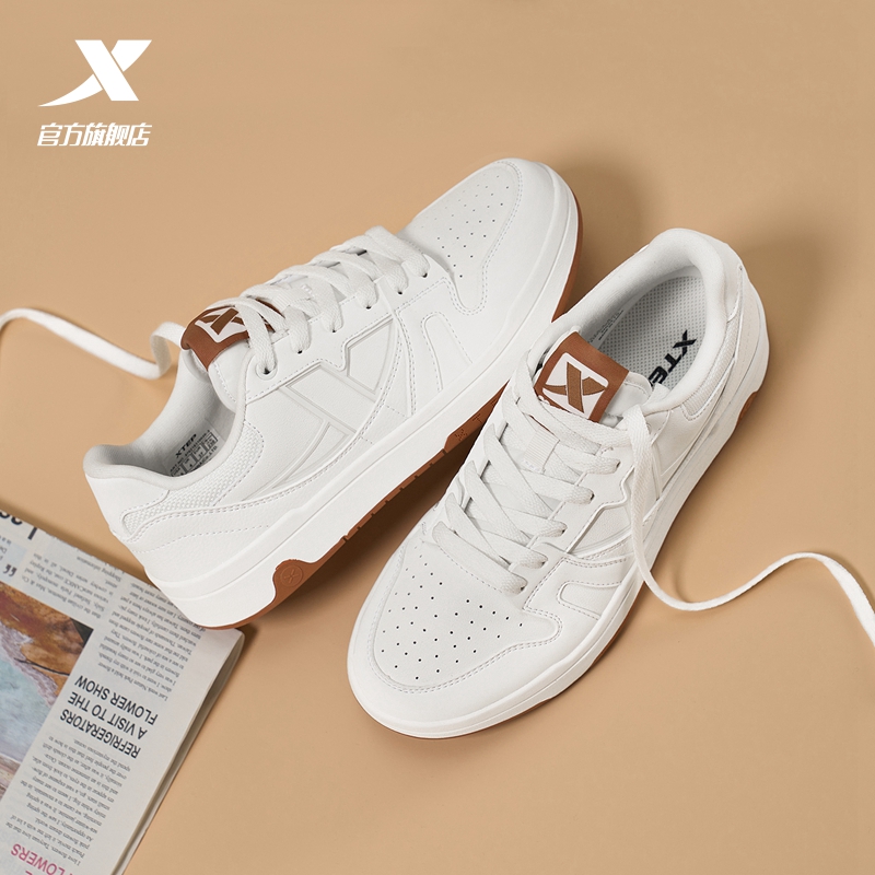 特步女鞋maxx-lite板鞋2025春季新款情侣复古休闲鞋时尚百搭潮鞋