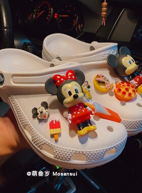 crocs洞洞鞋配饰配件米奇米妮