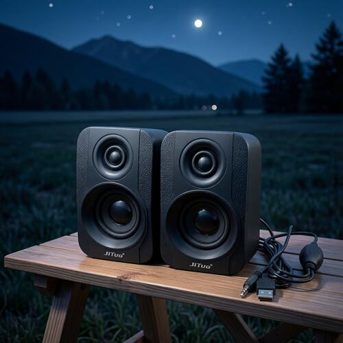 电脑音响台式家用笔记本手机投影仪电视小型低音炮有线小音箱影响