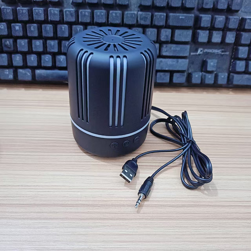 单个有线蓝牙电脑音箱手机播放器小音响炫彩灯发光笔记本电视机