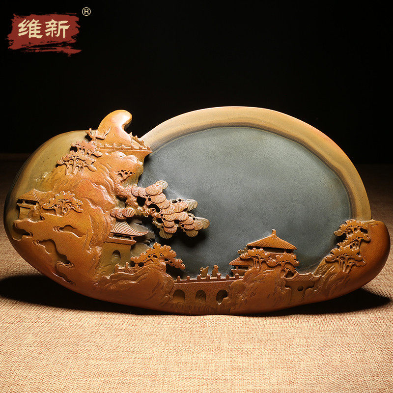 维新砚台名师手工雕刻作品