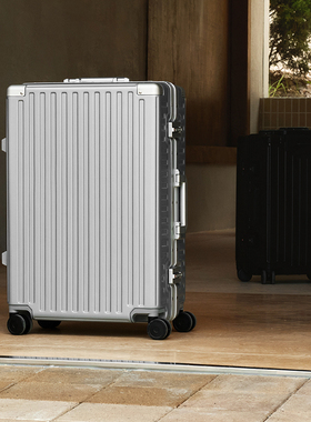 漫游ROAMING 22寸行李箱铝框拉杆箱万向轮密码箱男女皮箱旅行箱子
