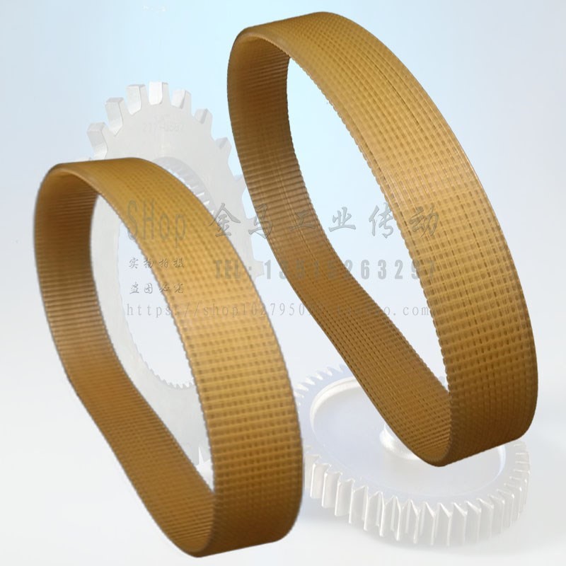 10寸255切割机350通用达美铝材355切铝机16PH传动同步带锯皮带490