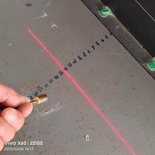 激光器5mw红光一字线DIY定位
