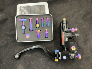 风速刹车上泵钛合金螺丝套装白字红字通用