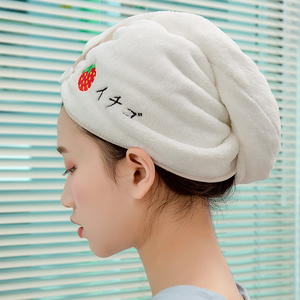 三角干发帽网红款女吸水速干加厚可爱非纯棉抖音卡通长发包头毛巾