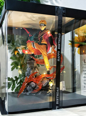 火影忍者漩涡鸣人手办佐助水门模型摆件送男生同学孩子生日礼物