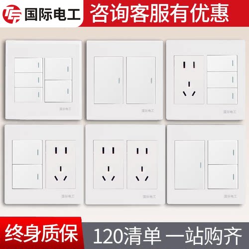 120型开关插座大面板TEP国际电工
