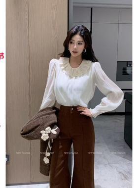 利达 NEW DADADA【甜谧邂逅】时尚休闲修身气质上衣DUM2457