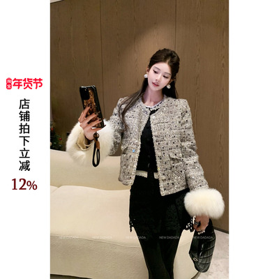利达 NEW DADADA【星落雪绒】时尚休闲修身气质羽绒外套QHM3692