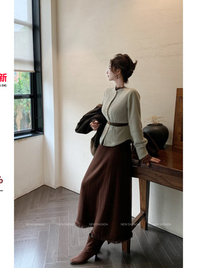 利达 NEW DADADA【绒绒可可】时尚休闲百搭半身裙QEM3715