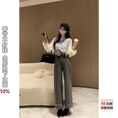 利达 NEW DADADA【灰云】时尚休闲设计感休闲裤子QDM3166