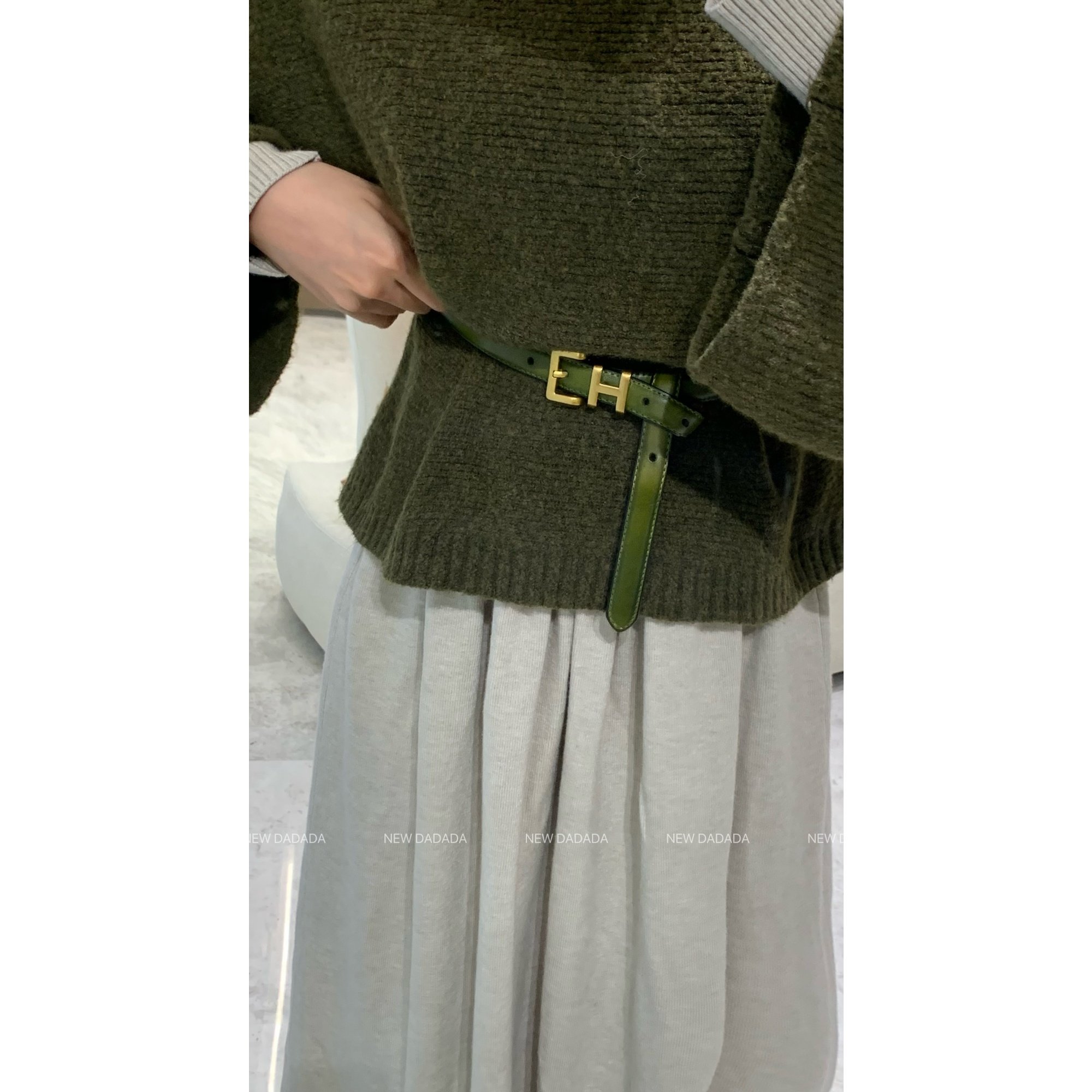 利达 NEW DADADA【利达同款】时尚百搭精致复古腰带CVM074