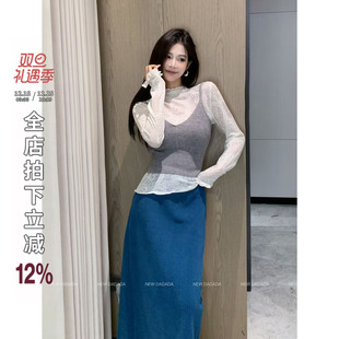 甜飒灵动 DADADA 吊带灰色背心女设计感小众内搭上衣 NEW 利达