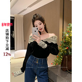 NEW DADADA 绒绒蕾丝 利达 独特漂亮针织衫 女设计感小众高级感