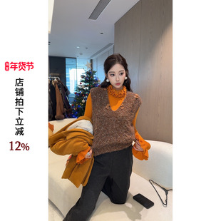 利达 NEW DADADA【糖心解构】气质休闲设计感显瘦毛织马甲JPM3328