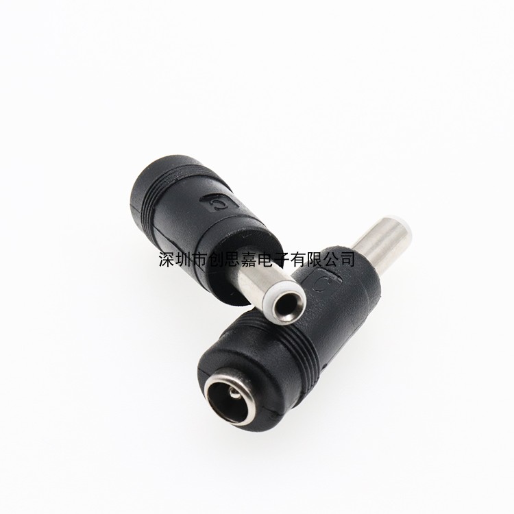 DC5.5X2.1MM母转5.5X2.5公 5521母转5525公转接头DC电源转换插头
