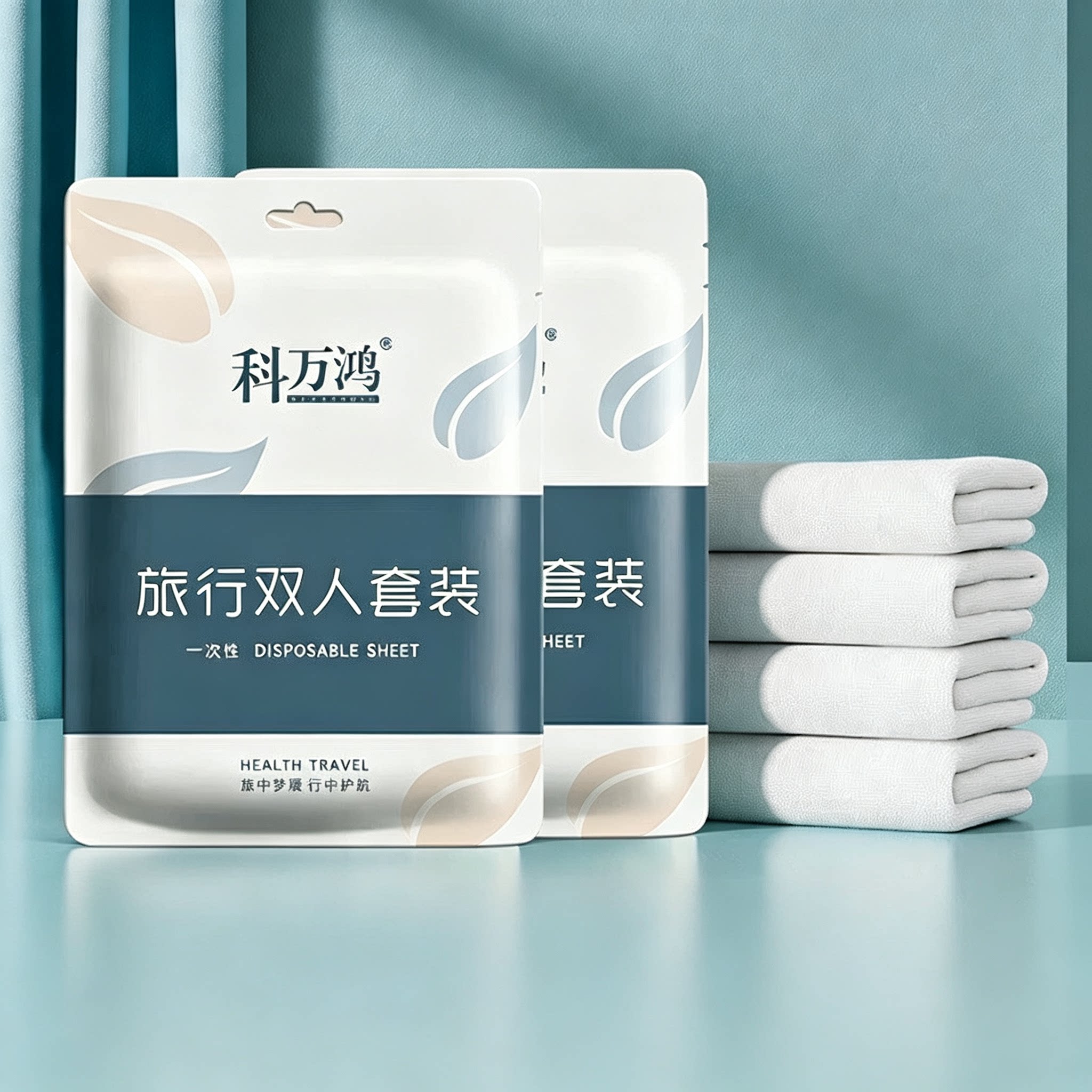 一次性三四件套旅行出差便携酒店用品隔脏枕套床单被罩双人套装