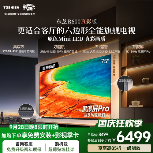 东芝小芝士R60075吋原色MiniLED