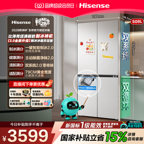 海信[大薄荷2.0]508十字制冰神机