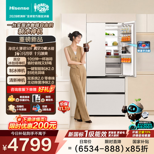海信大薄荷509Pro真空大咖冰箱