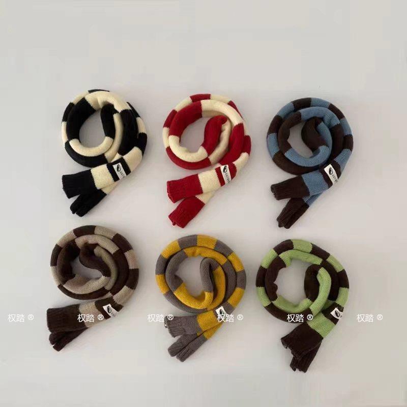 儿童腊肠围巾秋季宝宝围脖法棍男