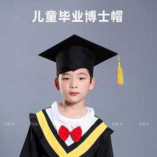 儿童博士帽幼儿园学士帽中小学生毕业典礼学位帽子照相馆摄影表演