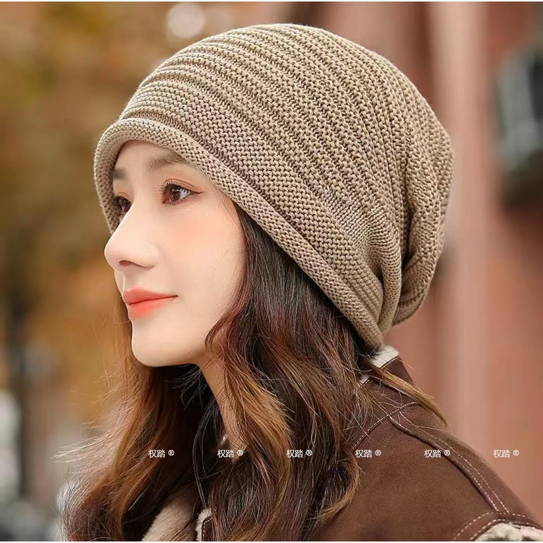 秋冬帽子女保暖洋气时尚百搭针织