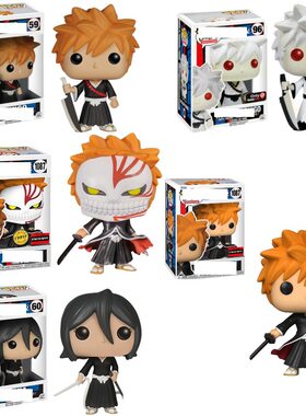 死神Bleach Shinigami黑崎一护 朽木露琪亚手办公仔摆件