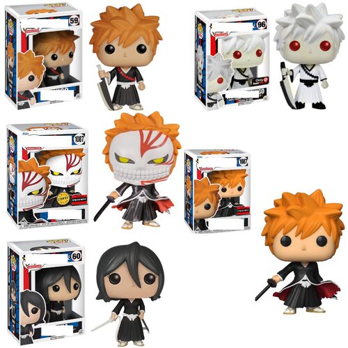 死神Bleach Shinigami黑崎一护 朽木露琪亚手办公仔摆件