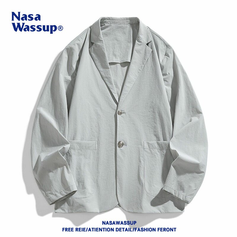 NASACOOP休闲西服高级感痞帅正装宽松韩版男装复古简约西装外套男