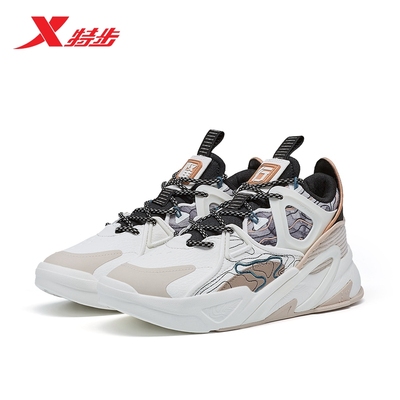 特步女鞋峰行板鞋2024秋