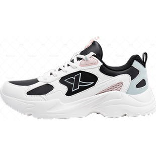 特步女鞋皮面防水夏季新款2026女款休闲鞋子正品官方旗舰店运动鞋