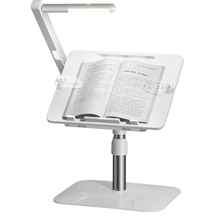 阅读架带护眼台灯落地可升降读书架儿童小书桌板多功能支架床上看书神器防低头桌面学习书夹书立宝宝看绘本架