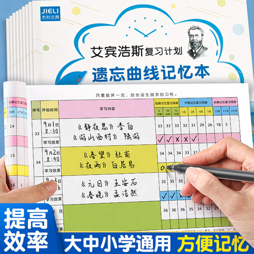 艾宾浩斯复习计划本四六级考研用