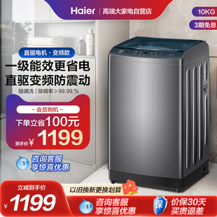 Haier 海尔XQB100 BZ206全自动家用直驱一级能效10公斤波轮洗衣机