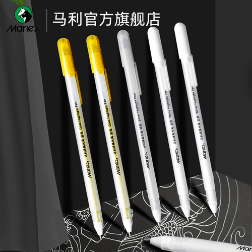 Белый хайлайтер, белая кисть для школьников, официальный продукт, ручная роспись