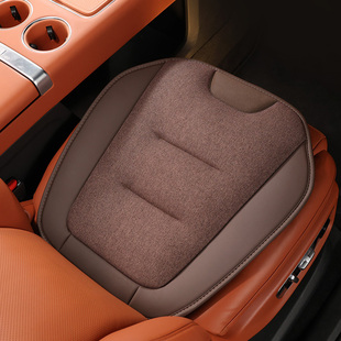 通用透气通风座椅垫车载车用座垫套舒适棉麻腰靠背垫 汽车坐垫四季