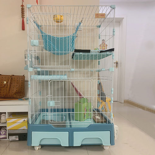 猫笼子家用超大自由空间室内带厕所一体猫别墅两层猫咪猫舍小猫笼 - 封面