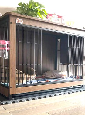 狗笼子木质宠物室内柴犬中型犬小型犬猫狗围栏家用带厕所分离兔笼