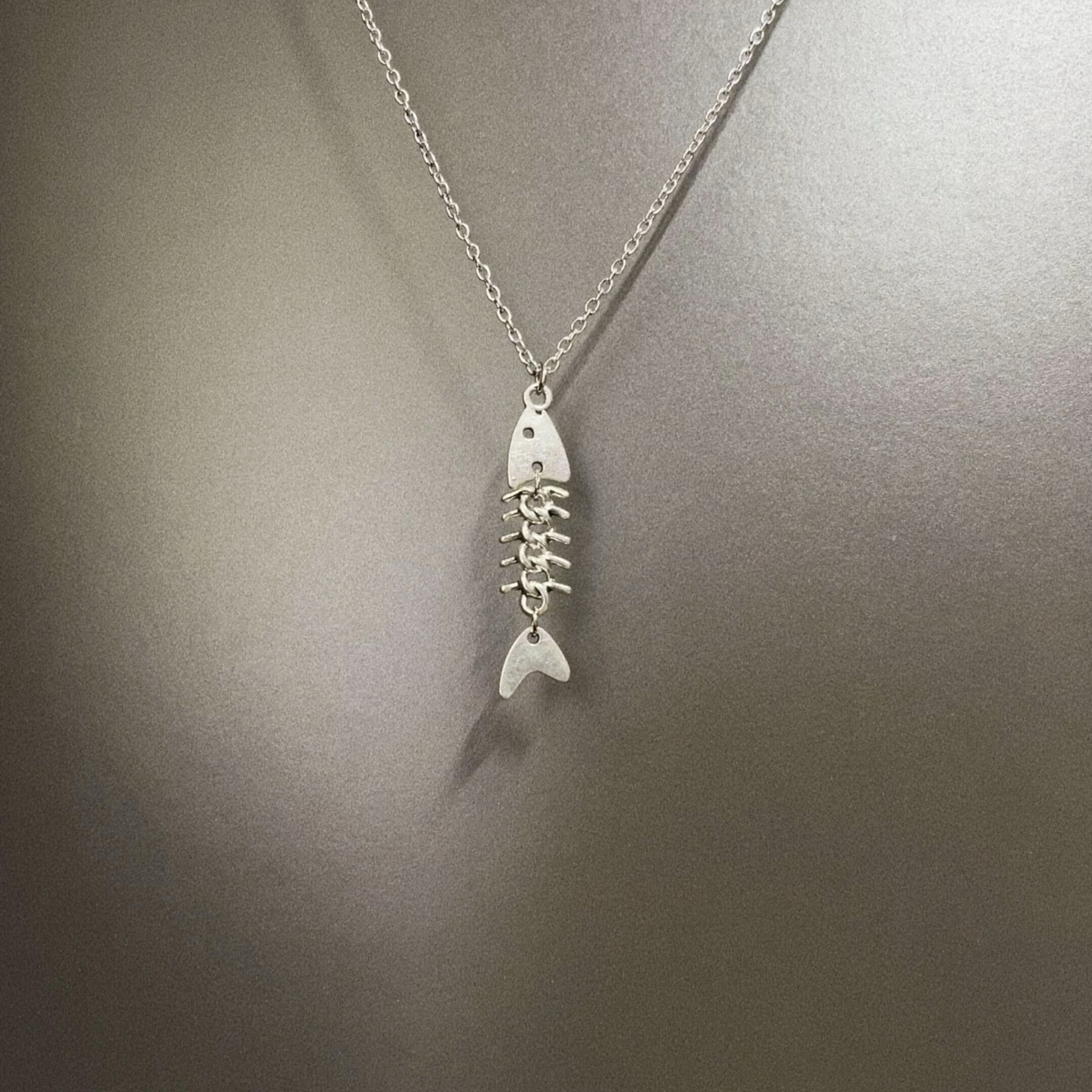 Vintage古着 Small fish bones项链