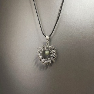 olives项链 pearl Vintage古着 Crystal