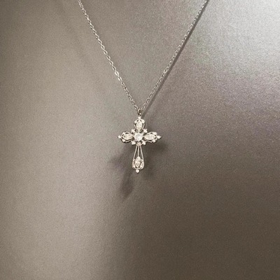 Vintage古着 Silver Cross项链