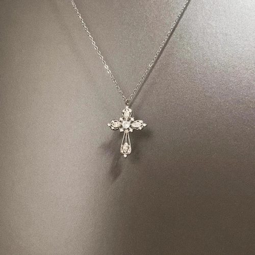 Vintage古着 Silver Cross项链