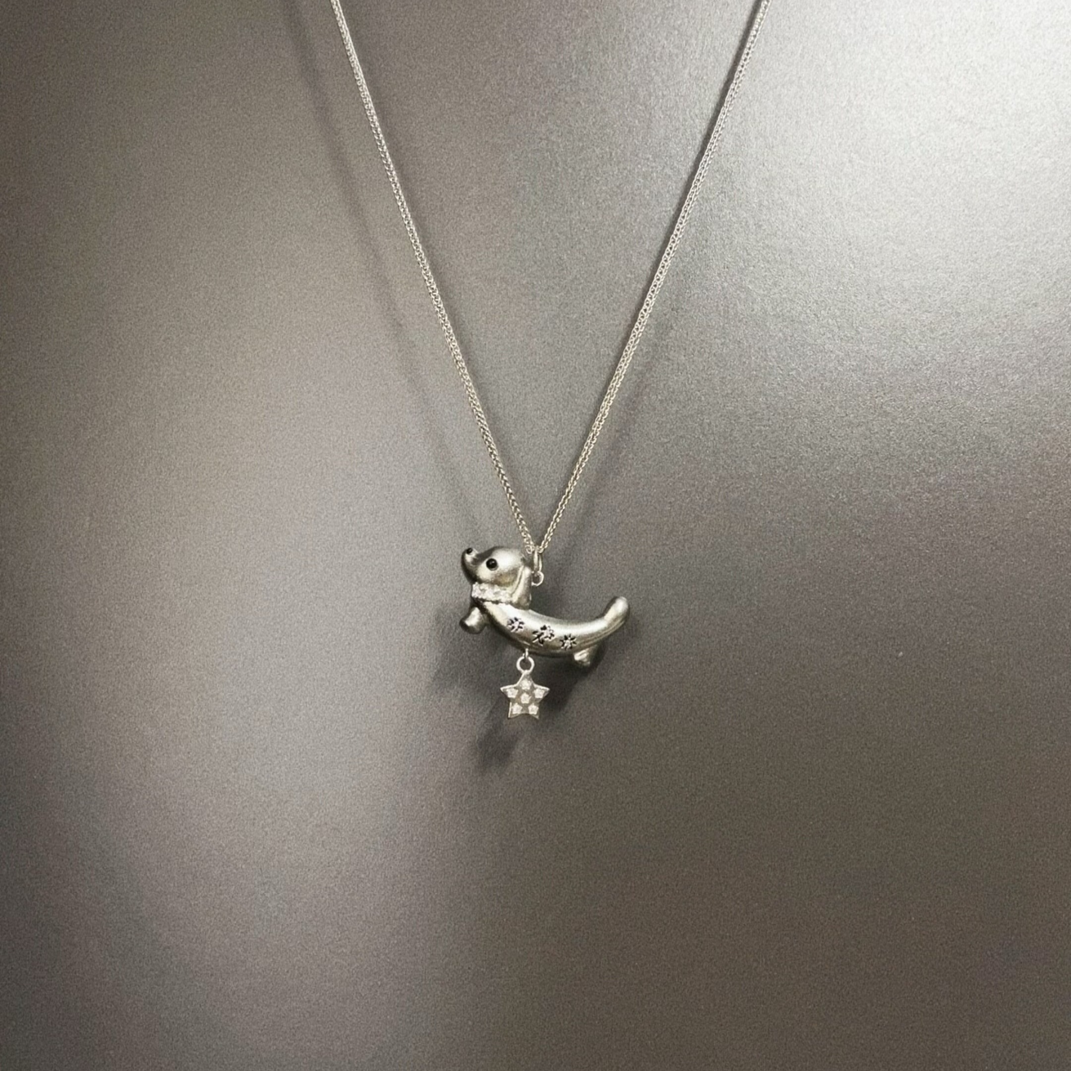 Vintage古着 Star of Dachshunds项链