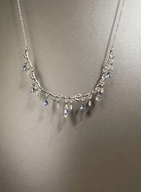 Vintage古着 Water drop branches项链